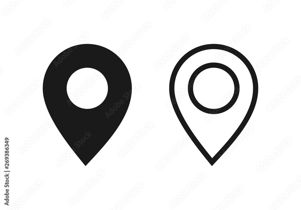 Fototapeta premium Pin Maps Location vector