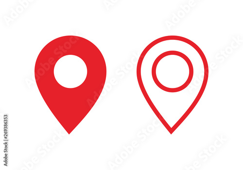 Pin Maps Location vector