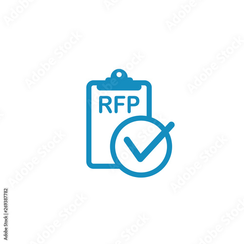 RFP Icon - request for proposal concept or idea