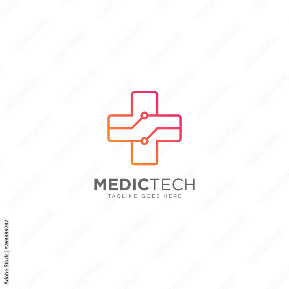 Medical Technology Logo Design Vector Medical Technology Logo Design Vector