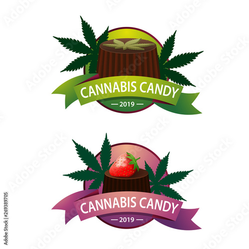 Logo for chocolates with cannabis for your creativity