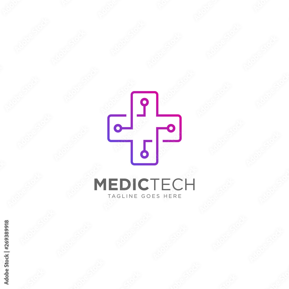 Medical Technology Logo Design Vector Medical Technology Logo Design Vector