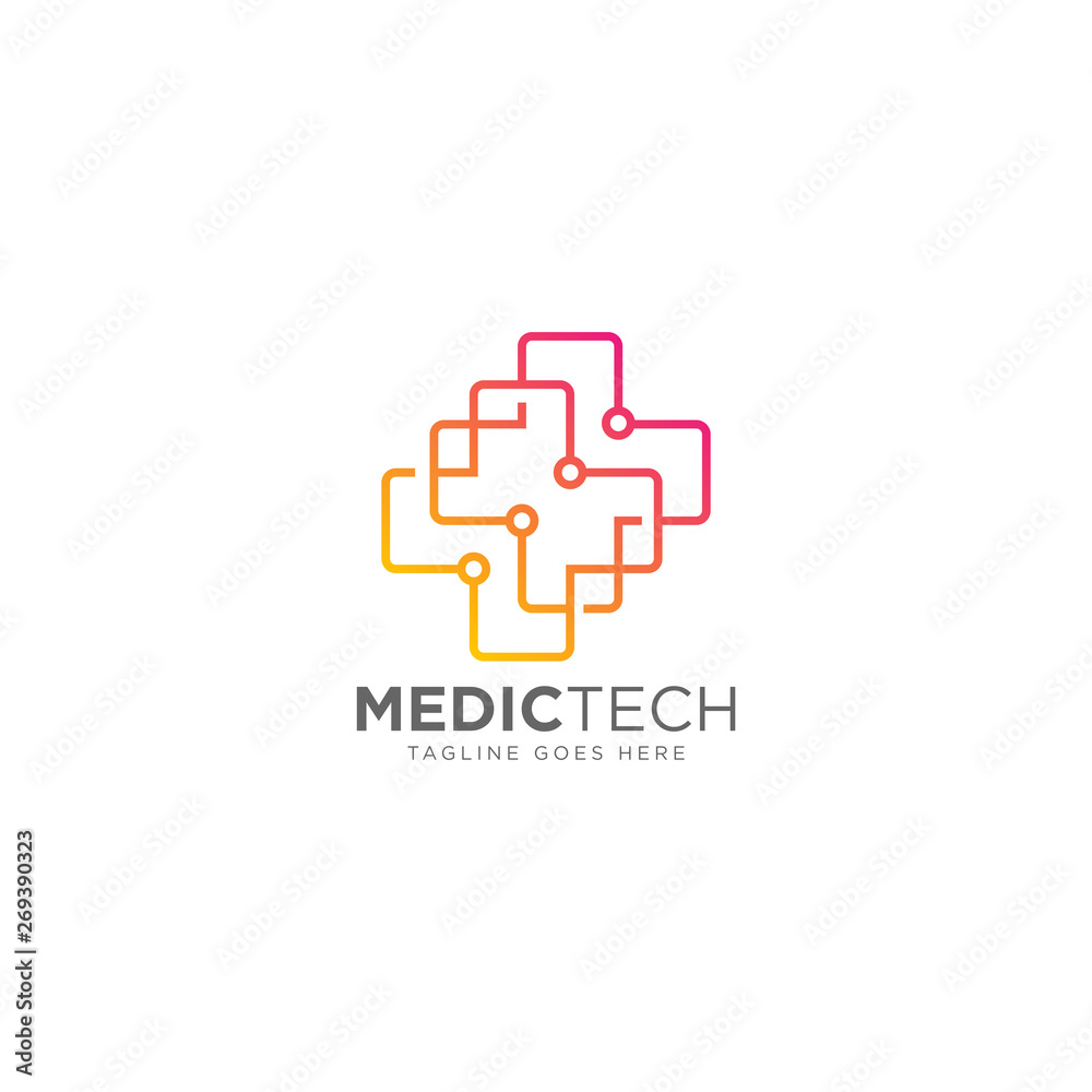 Medical Technology Logo Design Vector Medical Technology Logo Design Vector