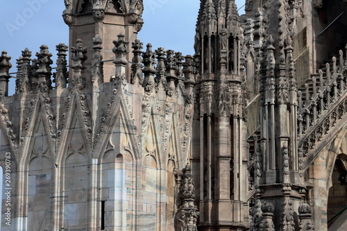 I pinnacoli e le guglie del Duomo di Milano photo