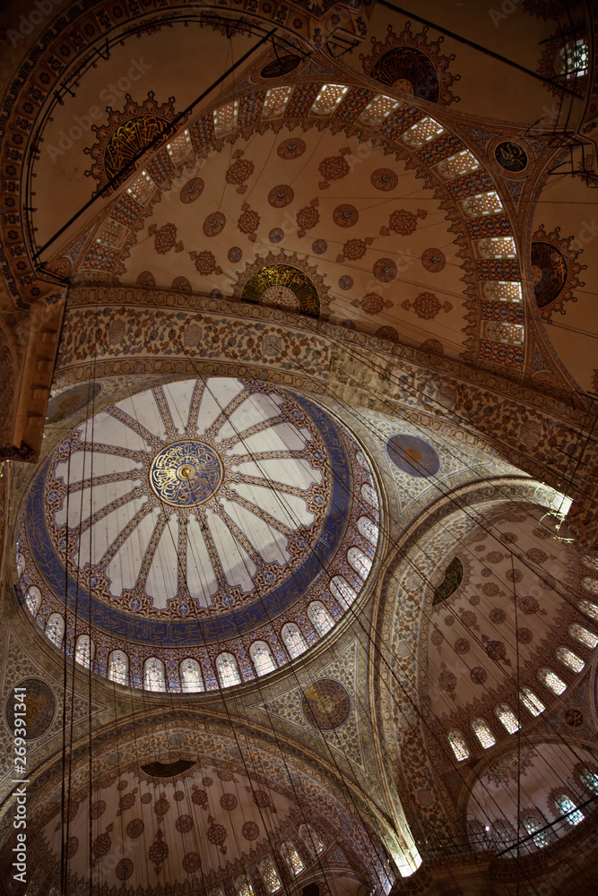 Sultan ahmet mosque and minarets with dome Sultan ahmet mosque and minarets with dome