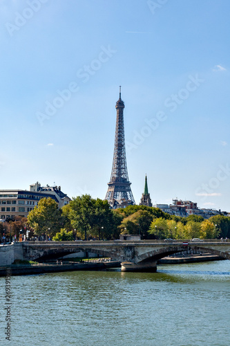 Effel tower from Alexandre III bridge