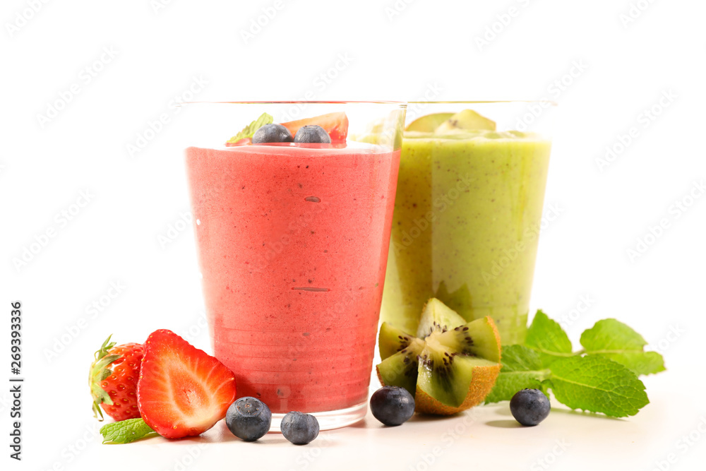 fruit juice, smoothie isolated on white background fruit juice, smoothie isolated on white background