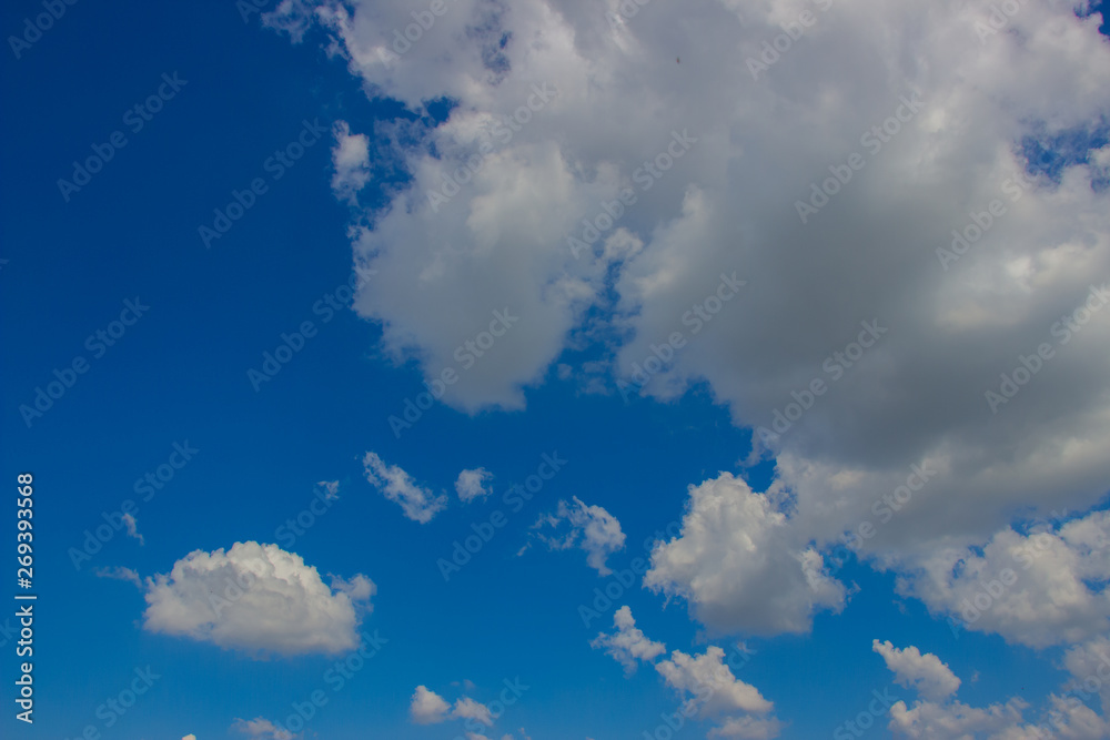 Beautiful photo of clouds in the blue sky, A flock of little clouds Beautiful photo of clouds in the blue sky, A flock of little clouds