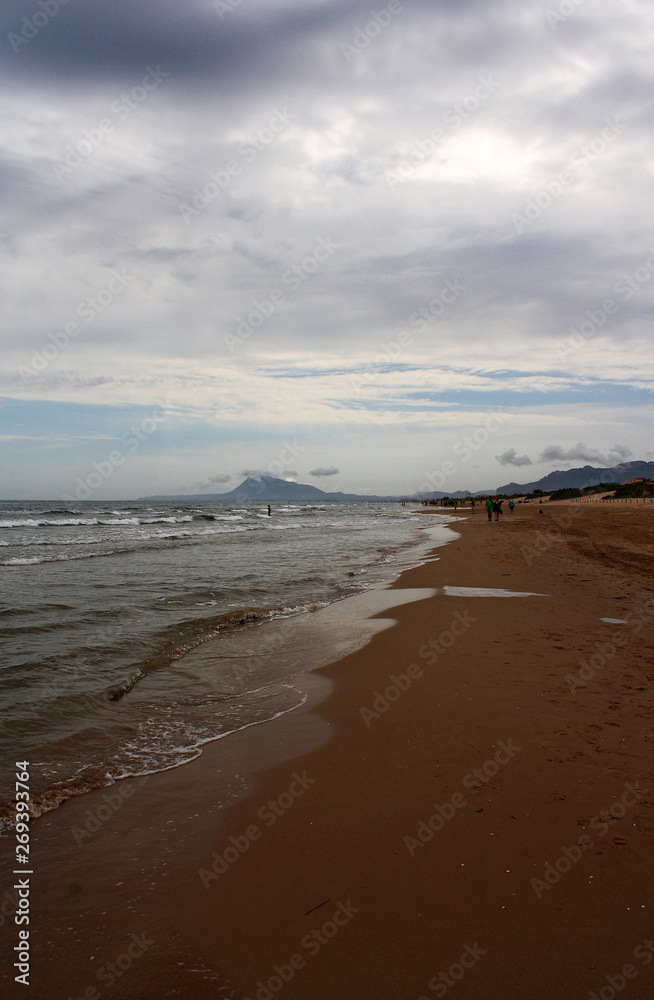 View of the Mediterranean coast