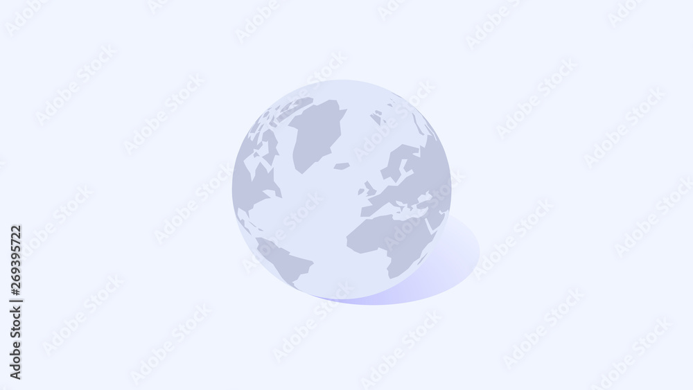 Abstract Geometric Globe.