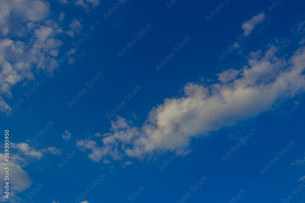 A flock of little clouds, Beautiful photo of clouds in the blue sky A flock of little clouds, Beautiful photo of clouds in the blue sky