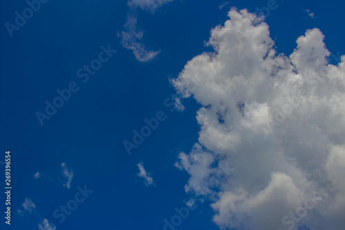 A flock of little clouds  Beautiful photo of clouds in the blue sky