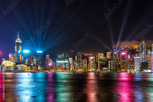 Photography A Symphony of Lights show in Hong Kong