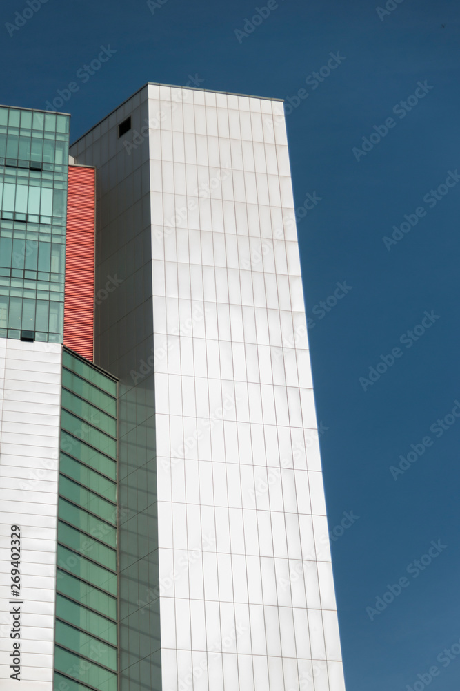 Low angle view of skyscraper, Seoul, South Korea Low angle view of skyscraper, Seoul, South Korea
