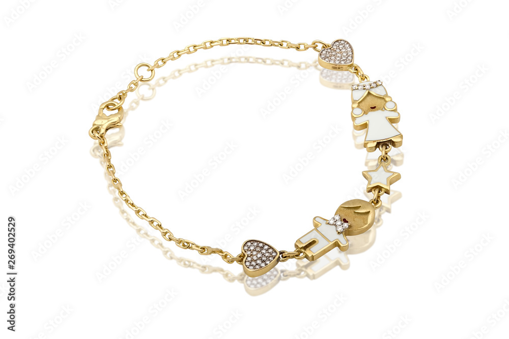 diamond bracelet on a white background diamond bracelet on a white background