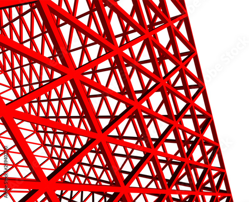 Building 3d structure. Architectural background