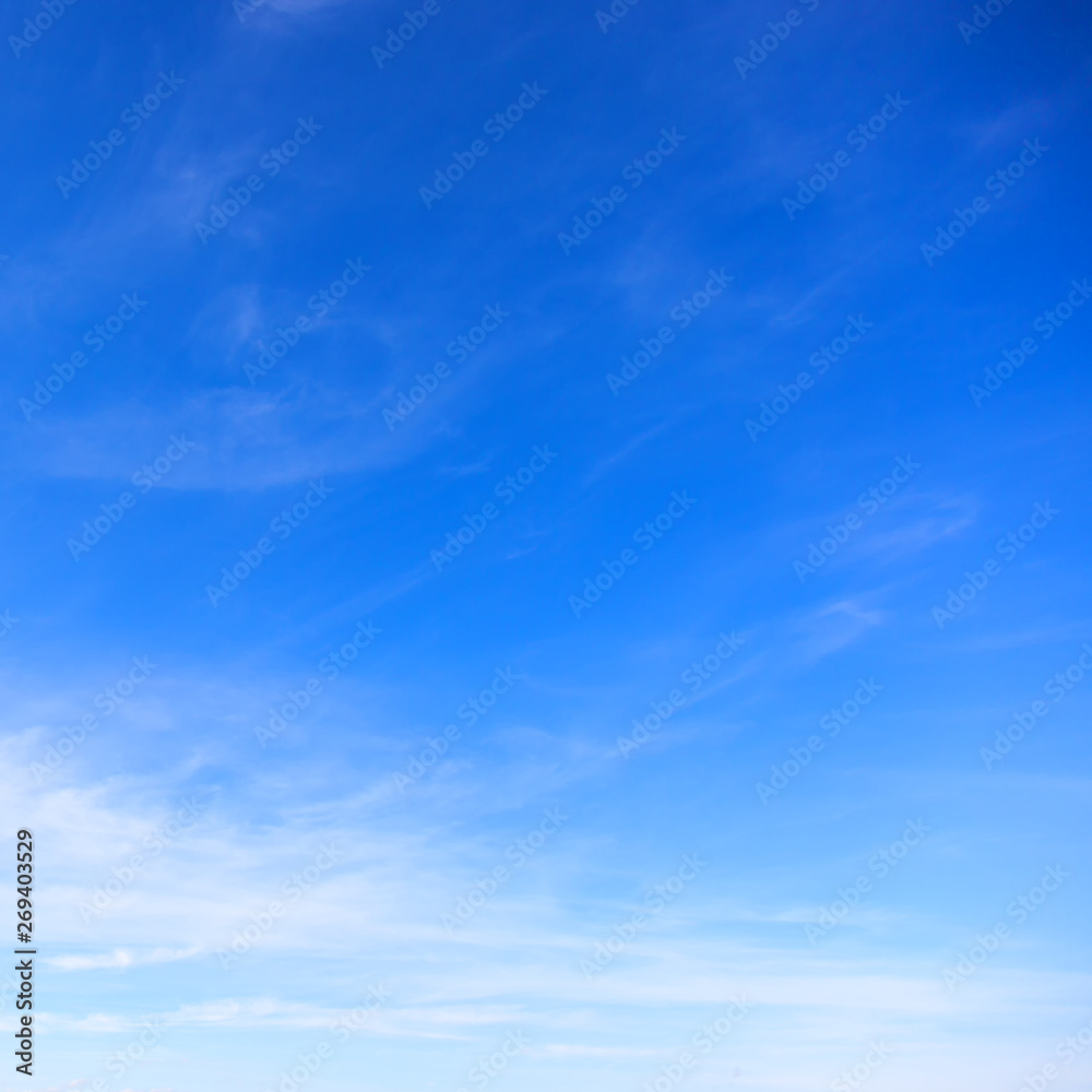 Perfect blue sky ideal advertising background