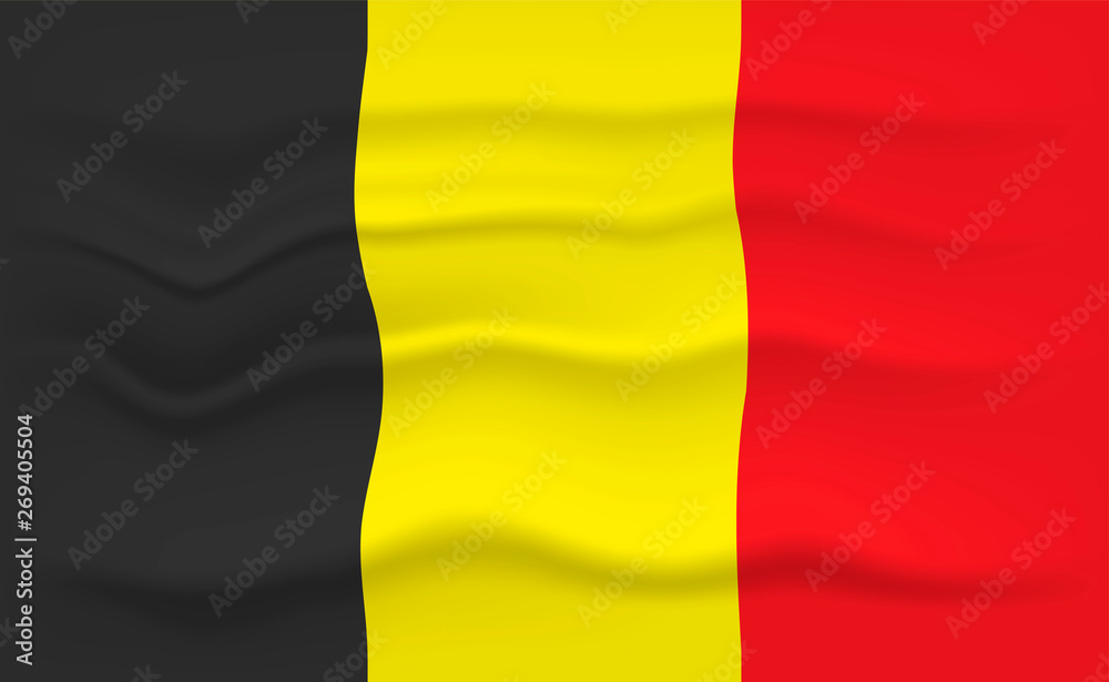 Fototapeta premium Flag of Belgium