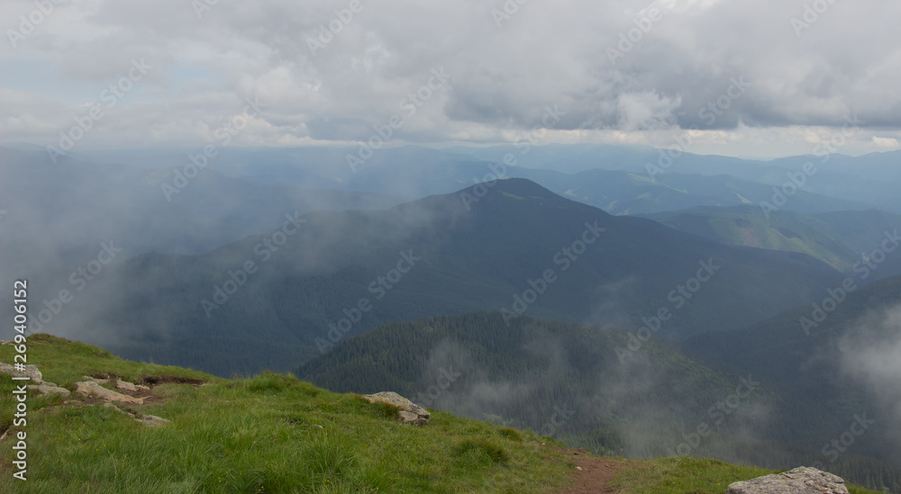 Hiking with a tent through Petros to Hoverla, Lake Nesamovite, Mount Pop Ivan Observatory.