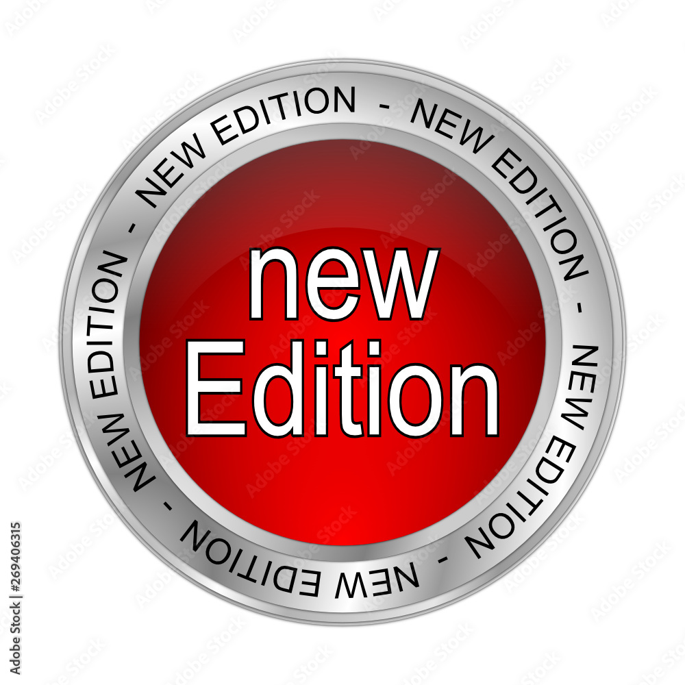 New Edition Button - 3D illustration New Edition Button - 3D illustration