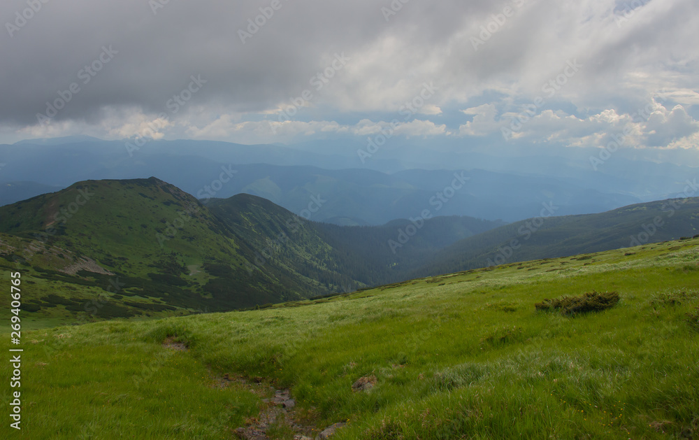 Hiking with a tent through Petros to Hoverla, Lake Nesamovite, Mount Pop Ivan Observatory.