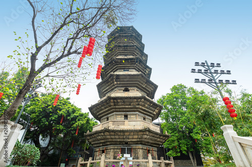 Obraz na płótnie Black Pagoda, it is a scenic spot Fuzhou of Fujian, China w salonie