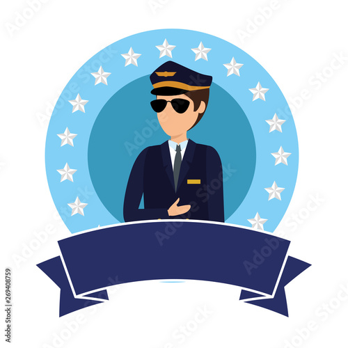 aviation pilot avatar character