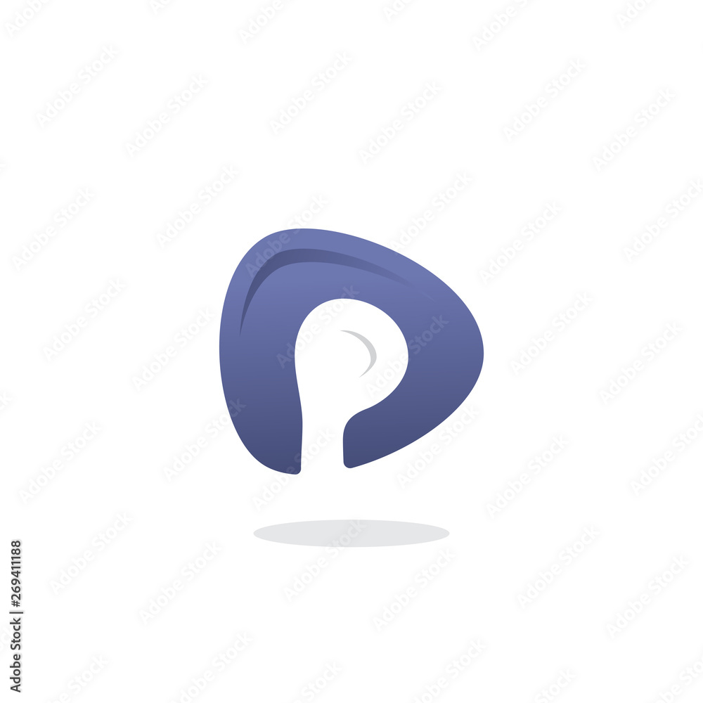 P Initial Stamp Logo Vector P Initial Stamp Logo Vector