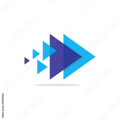 Pixel Media Modern Simple Logo Vector