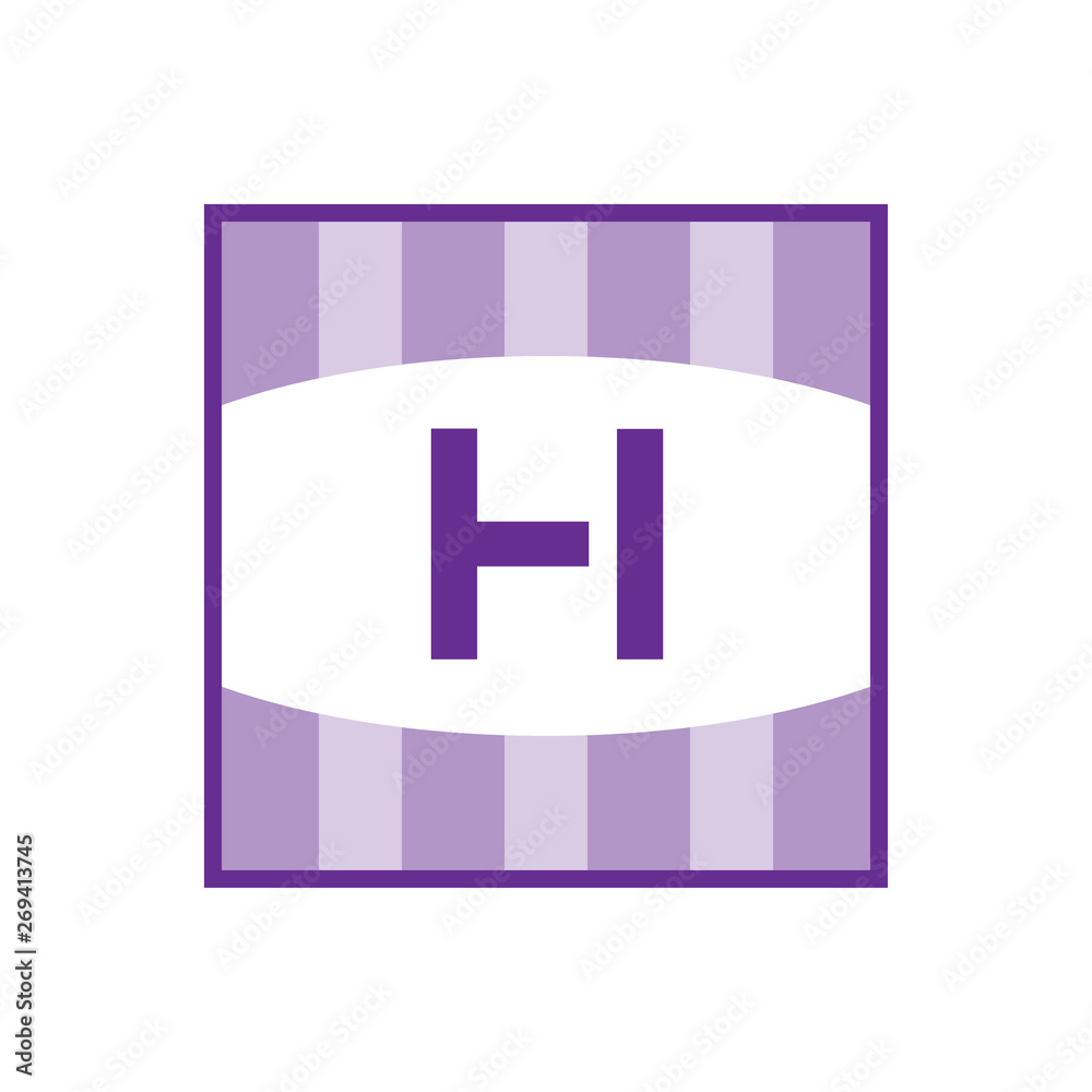 Fototapeta premium Initial Letter Logo H Template Vector Design