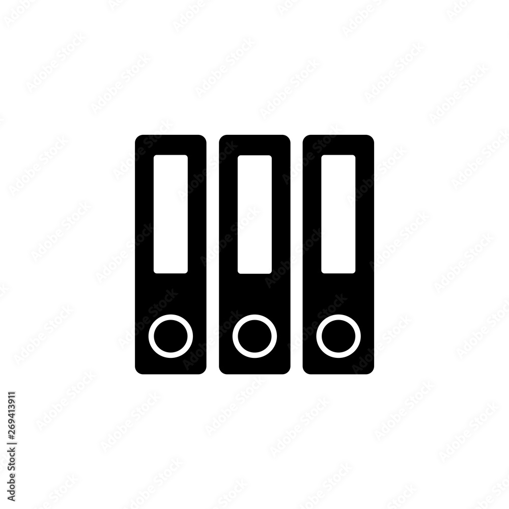 folder web thin line icon on white background; minimalistic office folder web thin line icon on white background; minimalistic office