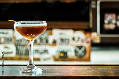 Cocktail in coupe glass