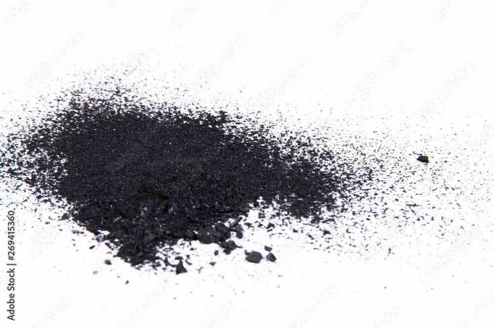 charcoal isolated on white background