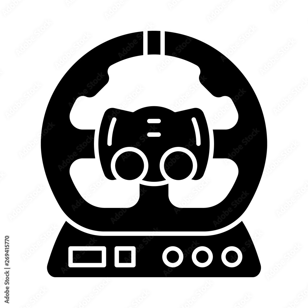 Fototapeta premium Gaming accessory glyph icon