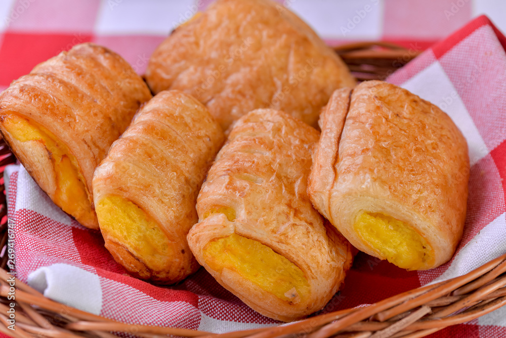 croissants with jam croissants with jam