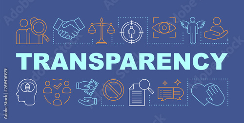 Transparency word concepts banner