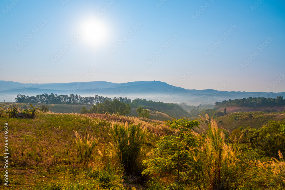 Fototapeta premium mountain landscape ,khao kho thailand