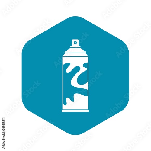 Colored spray icon. Simple illustration of colored spray vector icon for web
