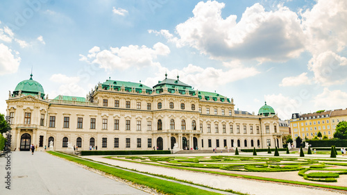 View of famous Belvedere palace in Vienna
