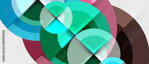 Geometric design abstract background - circles © antishock