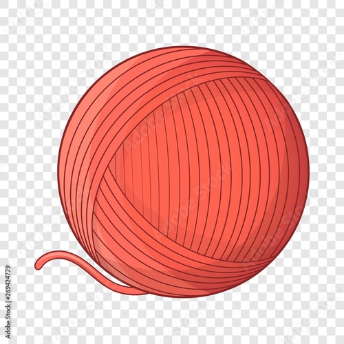 Yarn ball toy for cat icon. Cartoon illustration of yarn ball toy for cat vector icon for web design
