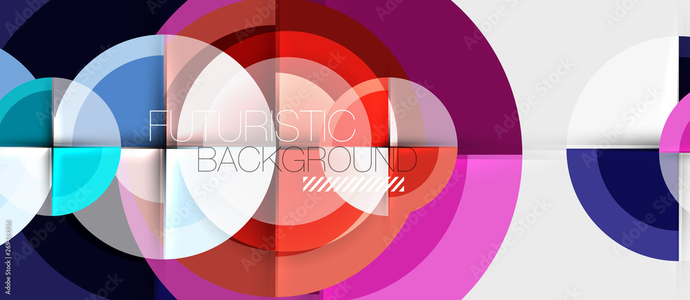 Geometric design abstract background - circles Geometric design abstract background - circles