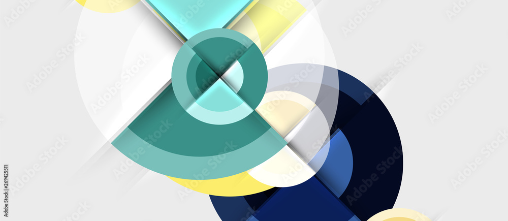 Geometric design abstract background - circles Geometric design abstract background - circles