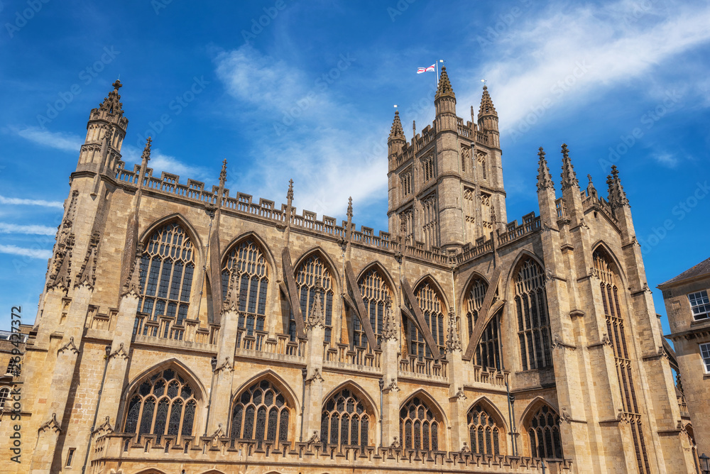 The Abbey Church of Saint Peter and Saint Paul, Bath, commonly known as Bath Abbey, Somerset England UK .