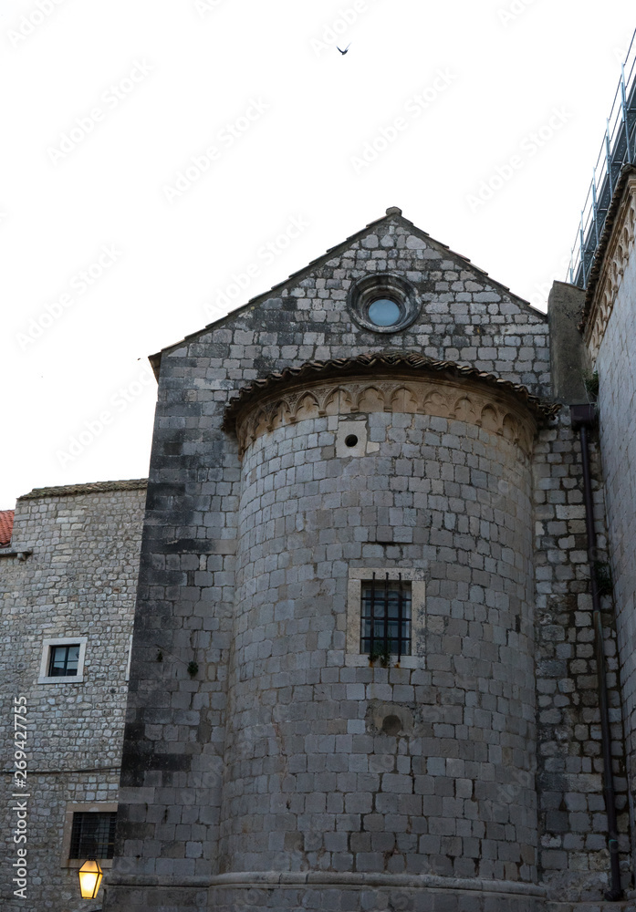 Old Church Building construct by Stone at Dubrovnik, Croatia
