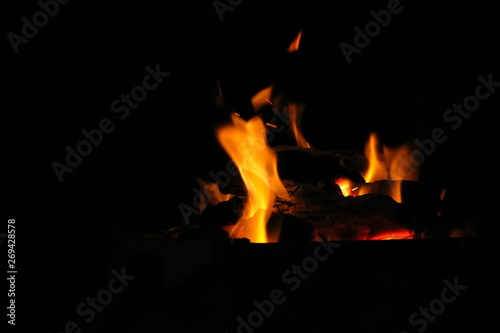 fire in the fireplace © AmazonAnnH1565