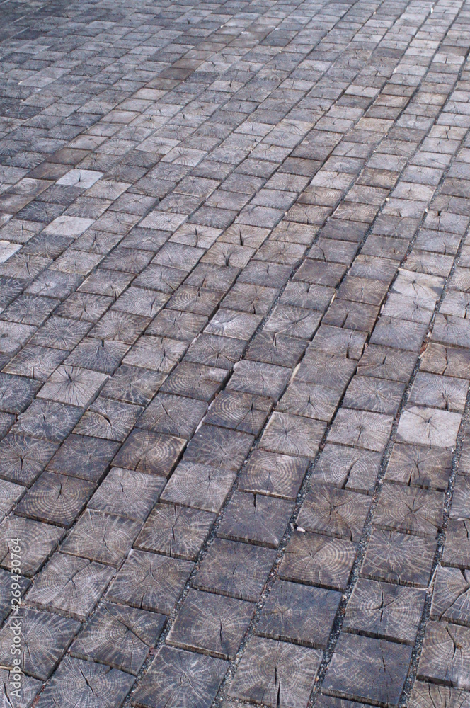 Sidewalk footpath Wood tile grain