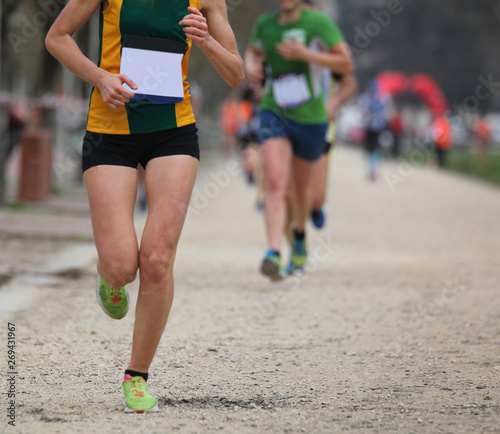 athletes taking part in a cross-country race © ChiccoDodiFC