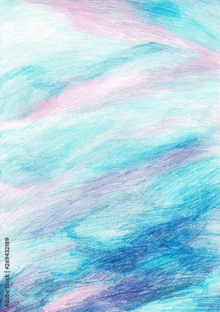 Watercolor background blue white - soft pastel ink splatter texture - obrazy, fototapety, plakaty 