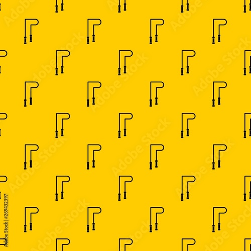 Skipping rope pattern seamless vector repeat geometric yellow for any design